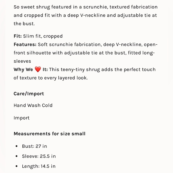 NEW Free People Scrunchy Shrug - Picture 5 of 8